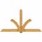 Ekena Millwork Redmond Rough Sawn Timber Gable Bracket, Western Red Cedar, 96"W x 52"H x 6"D x 6"F, 13/12 Pitch GBW096X52X0606RED00RWR - alternate 1